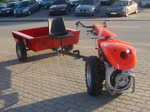 Einachser KM10 12PS DIESEL EStart mit Schlegelmulcher Einachsschlepper