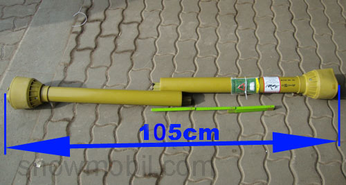 Gelenkwelle / Zapfwelle 800 mm mit F23 / 40 Safteypin - ATS Wollin
