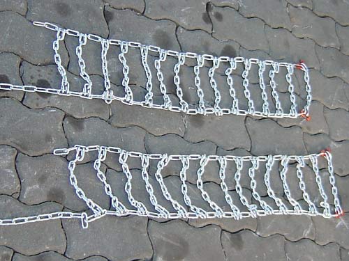 Schneeketten Felgen-Durchmesser 8" Leiterketten Reifengröße 4.80 / 4.00-8 